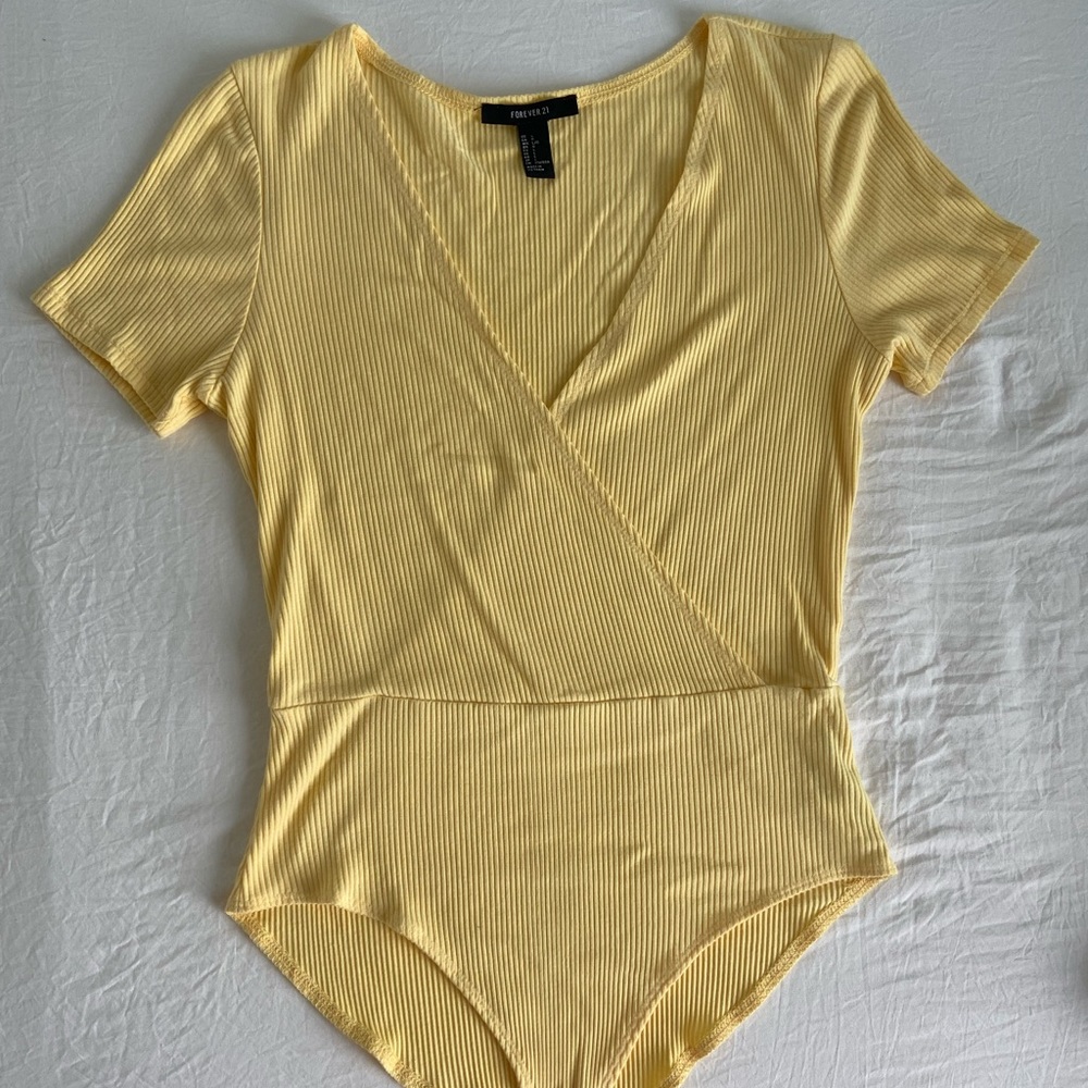 Women Yellow Bodysuit